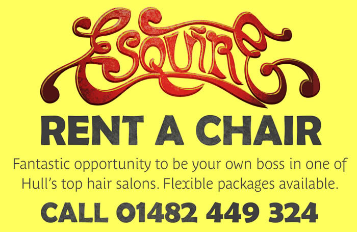 Rent a Chair at Esquire. Be your own boss in one of Hull's top hair salons. Flexible Packages Available. Call 01482449624